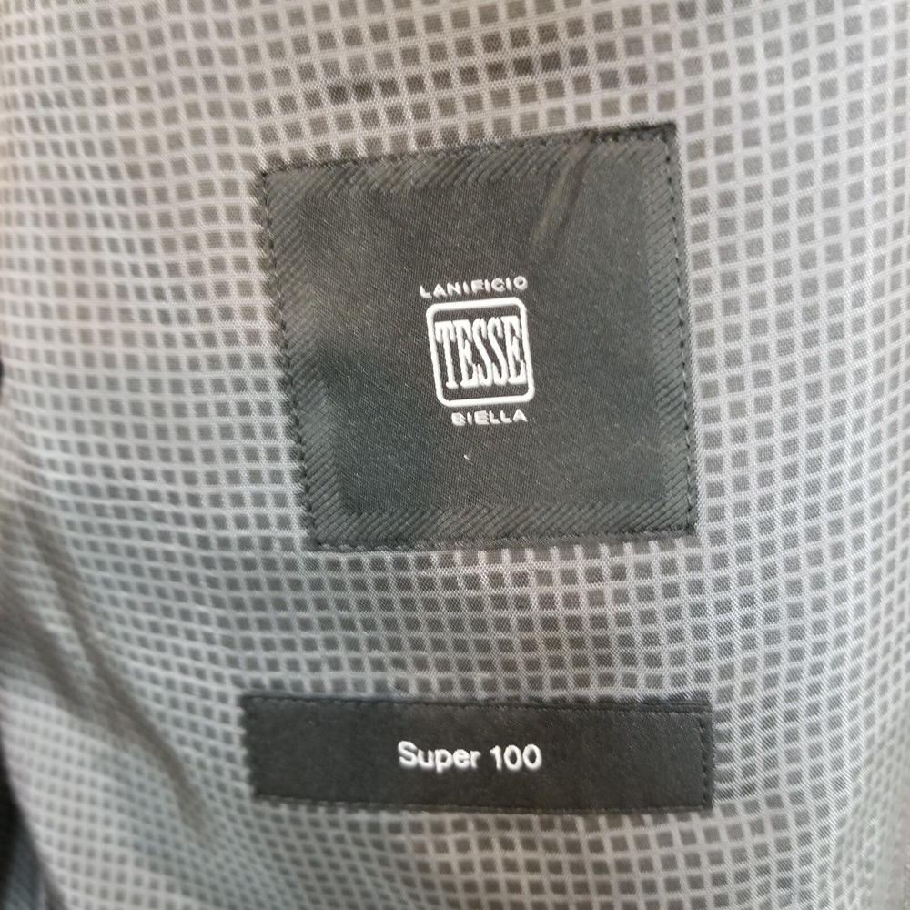 Boss Hugo Boss Men The Keys Blazer Jacket sz US 40S Gray Super 100's Wool Office - Picture 7 of 10